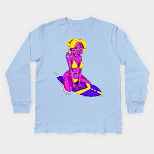 Surf Babe Kids Long Sleeve T-Shirt